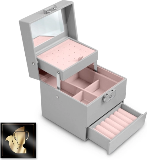 Capac cu închidere și oglindă