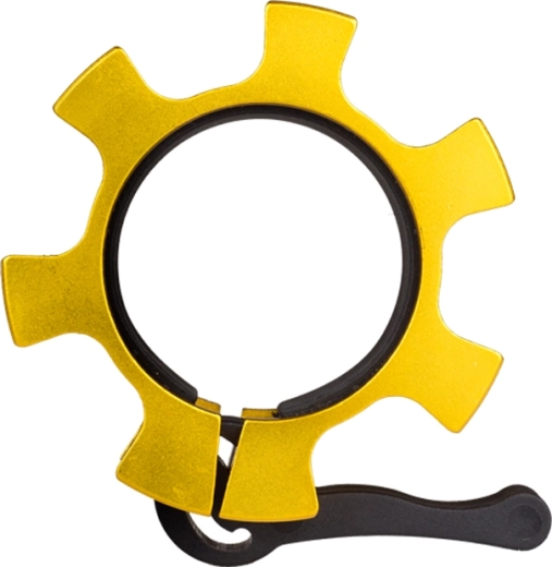 Construcție durabilă din aluminiu, finisaj auriu