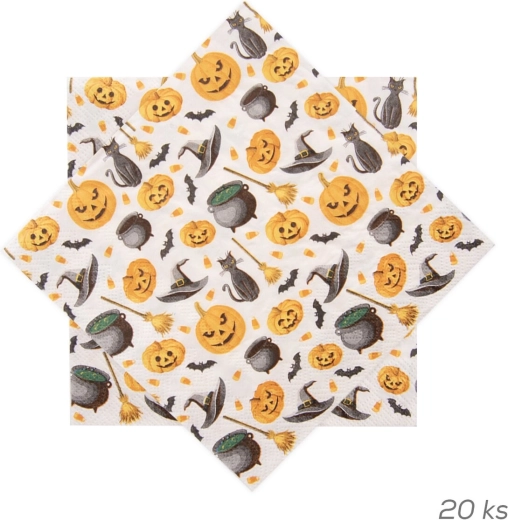 Șervețele de hârtie Halloween 33 × 33 cm, 20 buc