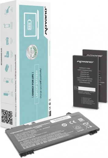 Baterie Movano RE03XL pentru laptopuri HP ProBook 430/440/450 G6 și G7 3500 mAh 40 Wh