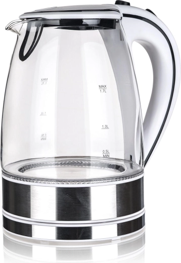 Fierbător electric BLAZE din sticlă 1,7 l cu iluminare LED