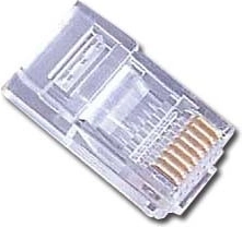 Conectori de rețea RJ45 8P8C pentru cablu UTP - 100 buc.