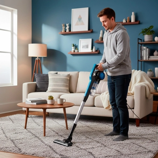 Aspirator vertical 3‑în‑1, 600 W, cu cablu și filtrare ciclonică