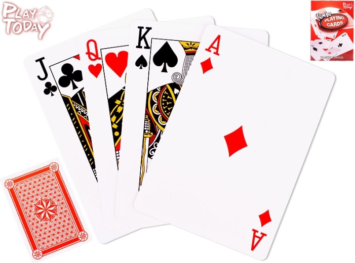 Cărți de joc jumbo PLAY TODAY – extra mari 17 cm