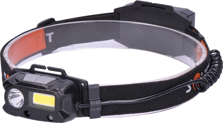 Solight lanternă frontală LED reîncărcabilă 3 W + COB, 150 + 60 lm, Li-Ion - 1 bucată