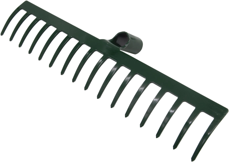 Grebla PROFI din oțel cu 16 dinți, 45,5 cm, fără coadă