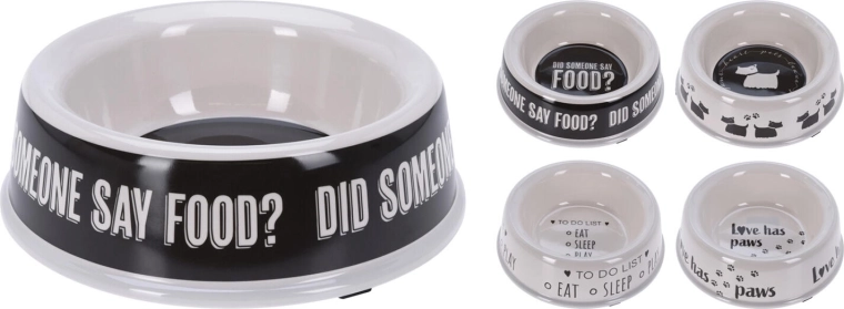 Bol melaminat antiderapant pentru animale 25 cm