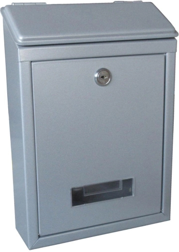 Cutie poștală gri 210 × 300 × 60 mm din oțel galvanizat