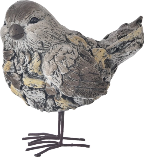 Decorațiune ceramică Păsărică EBI cu aspect de piatră 38 cm