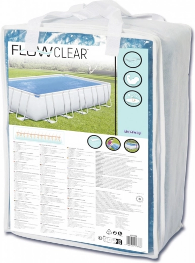 Prelată solară 703 × 366 cm pentru piscine cu cadru BESTWAY