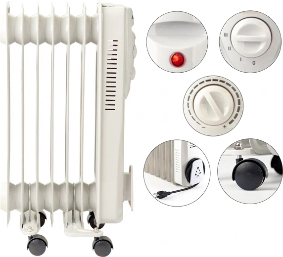 Termostat precis și 3 trepte de putere