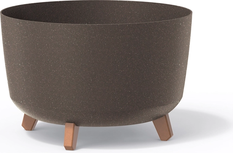 Ghiveci Gracia Standard Eco Wood 20 cm – cafea