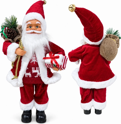 Figurină de Crăciun scandinavă Santa Claus, 60 cm