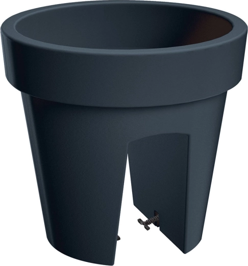 Ghiveci de balcon Lofly Railing 24,5 cm antracit