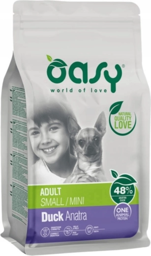 Oasy One Animal Protein Adult Small/Mini rață 2,5 kg