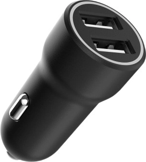 Adaptor auto USB dual 3.1 A, negru