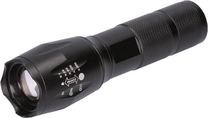 Solight lanternă LED reîncărcabilă 300 lm cu diodă Cree, zoom și funcție power bank - 1 bucată