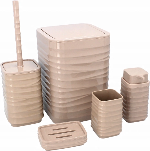 Set complet din 5 piese pentru o baie organizată