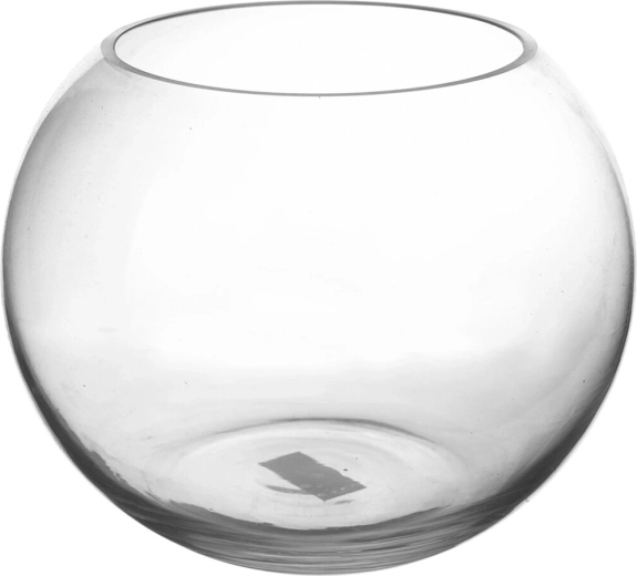 Sfeșnic din sticlă transparentă 19 × 19 × 16 cm