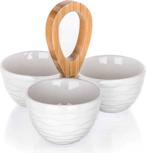 Transport ușor datorită mânerului din bambus