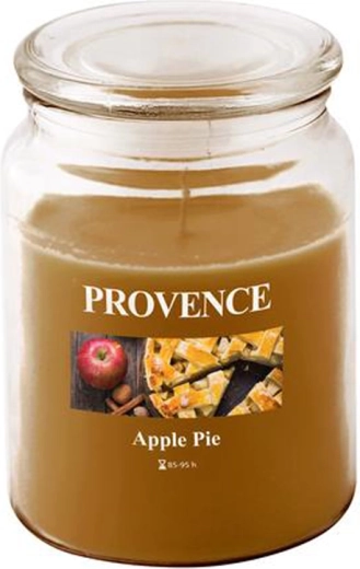 Lumânare parfumată în pahar PROVENCE ștrudel cu mere 95 de ore