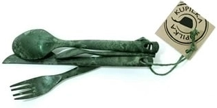 Set tacâmuri Kupilka – furculiță, cuțit, lingură și linguriță de ceai, verde