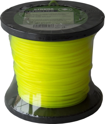 Fir nylon pentru trimmer 2,4 mm (rotund) 70 m galben