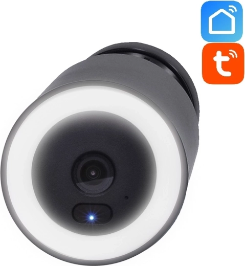 Cameră IP Wi‑Fi de exterior Solight cu lumină LED
