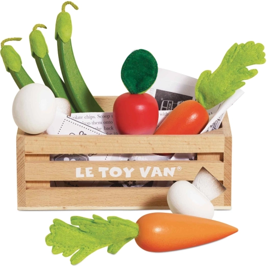 Legume din lemn în lădiță Le Toy Van