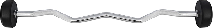 Haltera EZ (bară curbată) cu două mâini HMS Premium 15 kg