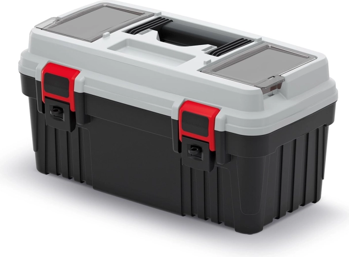 Cutie din plastic pentru scule OPTIMA 47 × 25,6 × 23,8 cm, gri