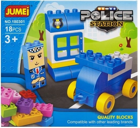 Set de construcție Jumei stație de poliție 18 piese (3+) 20 × 19 cm - 1 buc