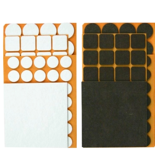 Tampoane adezive din fetru pentru mobilă, pentru protecția pardoselilor