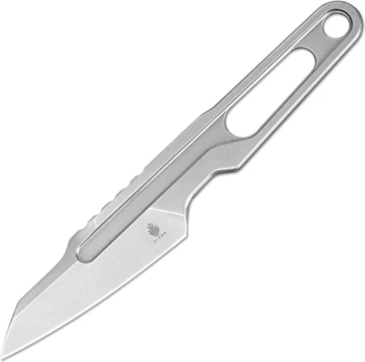 Kizer Cobbler cuțit integral metalic 7,4 cm cu finisaj stonewash și teacă Kydex