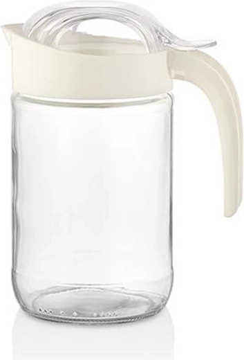 Carafă din sticlă cu capac Qlux Fiore 660 ml