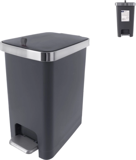 Coș de gunoi cu pedală Orion Premier 15 l, gri