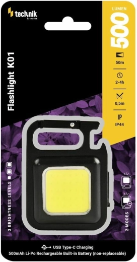Technik MT-K01 lanternă de lucru Clip-Light cu COB LED și USB‑C (500 lm)
