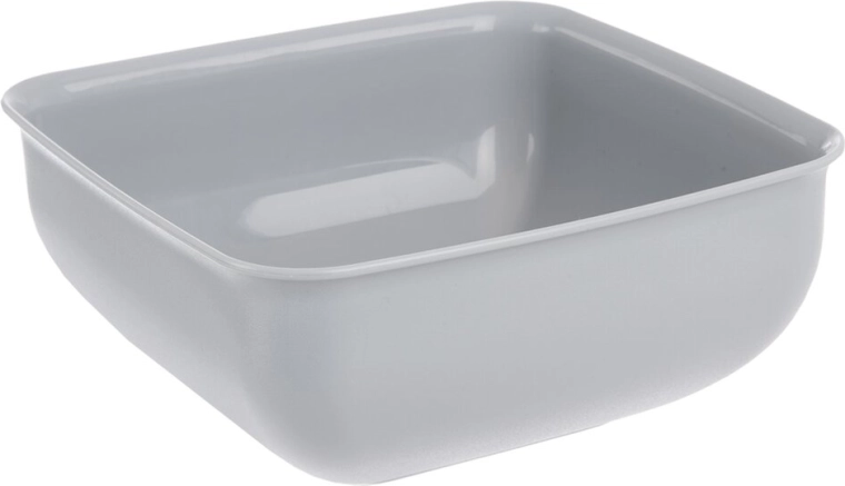 Bol de servire din plastic Sandy, gri, 16 × 16 cm