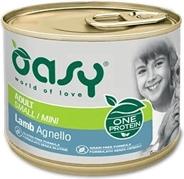 Oasy One Protein pastă pentru câini adulți Small/Mini cu miel 200 g