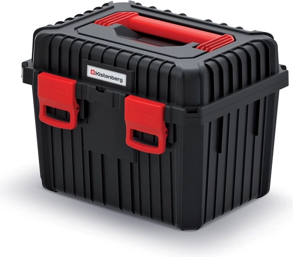 Ladă pentru scule HEAVY cu inserție detașabilă, 445 × 360 × 337 mm, negru
