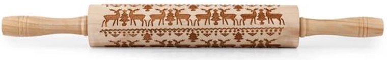 Sucitor gravat din lemn TORO cu model de ren, 19 cm