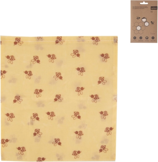 Săculeț alimentar din bumbac cerat 20 × 18 cm