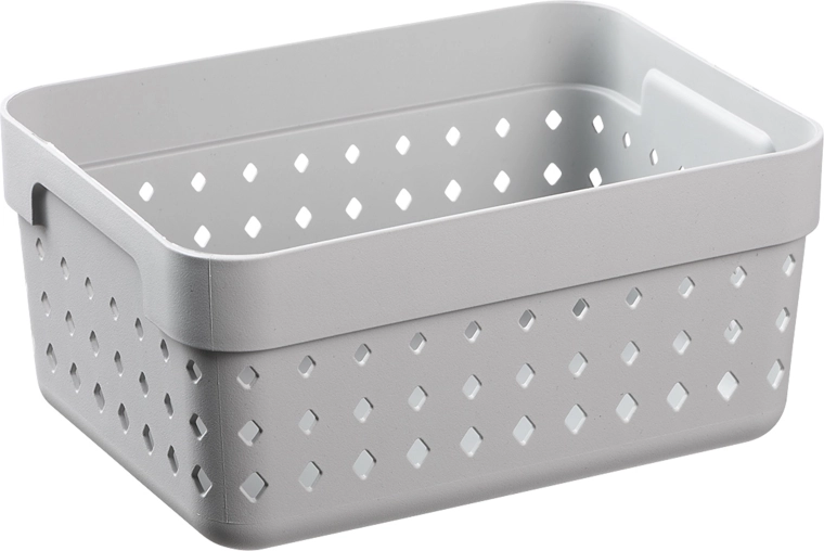 Coș de depozitare Seoul din plastic reciclat 15,8 × 11,8 × 7,3 cm, gri