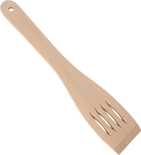 Spatulă de bucătărie perforată din lemn de fag