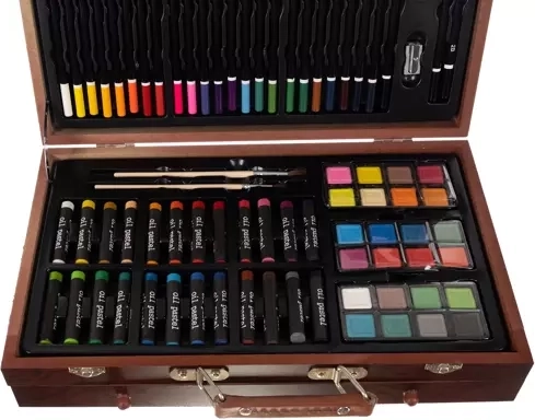 Set cu 129 de piese pentru desen și pictură