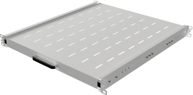 Poliță glisantă pentru rack 19" 1U, 500 mm, gri