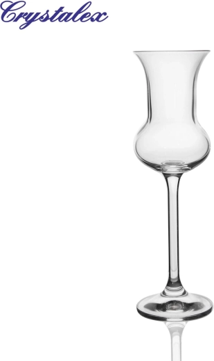 Pahar pe picior pentru rom Crystalex 85 ml