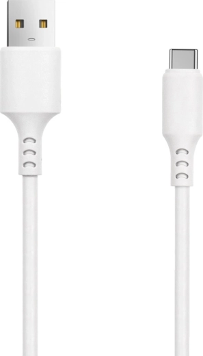 Setty cablu USB–USB‑C 1 m 3 A alb