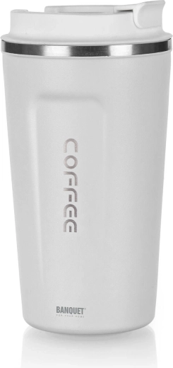 Cană termică 450 ml Arty albă inox