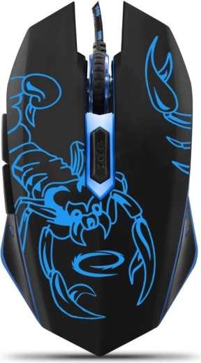 Mouse optic de gaming 6D USB ESPERANZA SCORPIO MX203 albastru